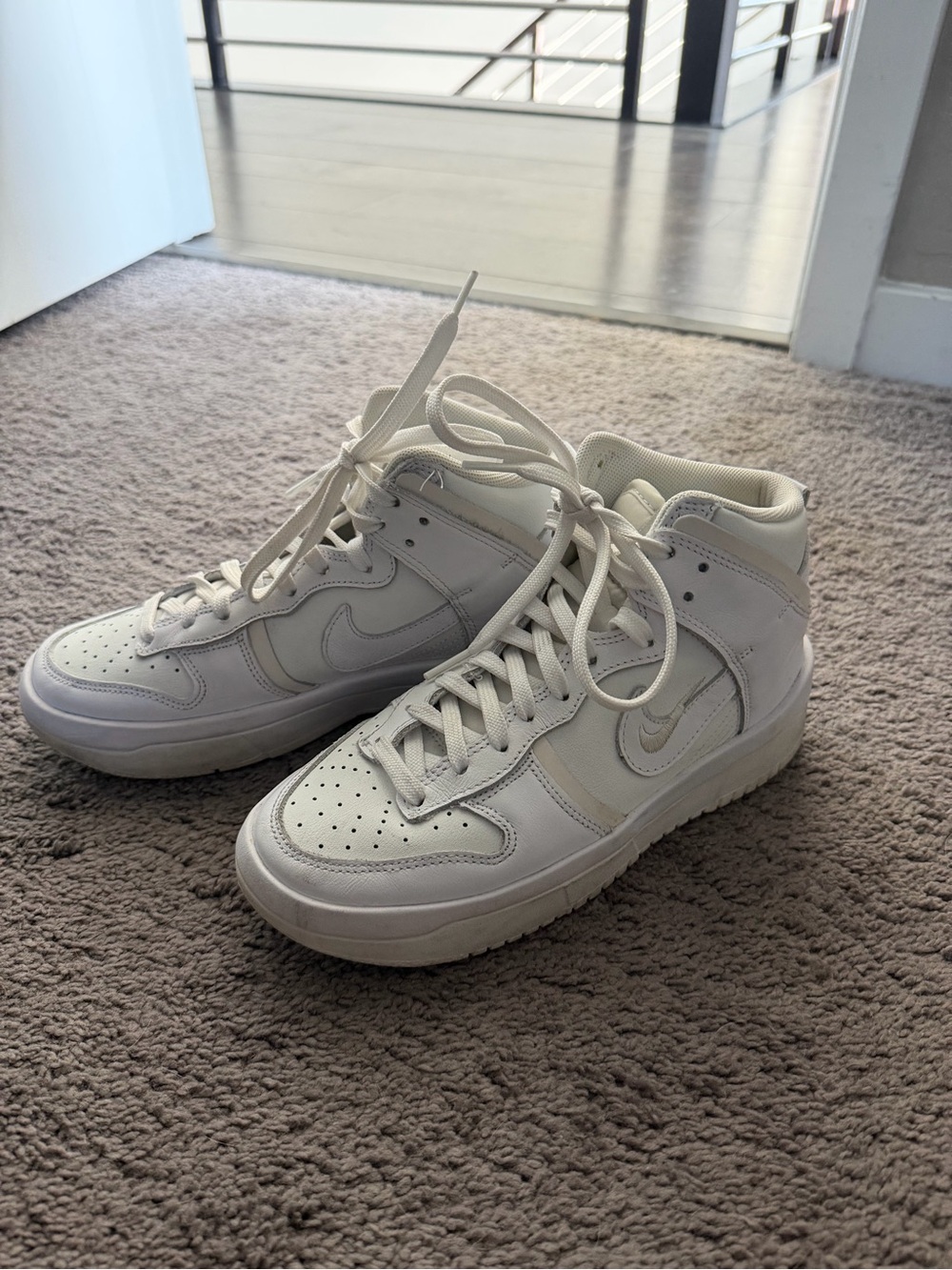 Nike White High-Top Sneakers